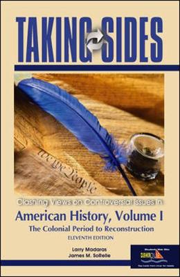 Book cover for Taking Sides: American History, Volume I