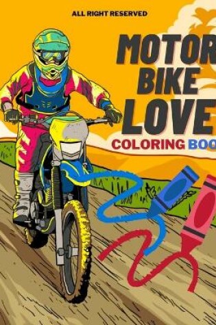 Cover of Motorbike Love Coloring Book