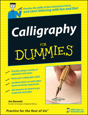 Book cover for Calligraphy For Dummies