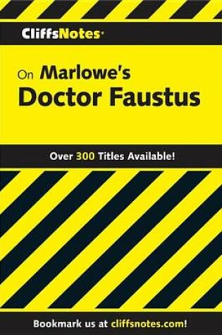 Cover of Cliffsnotes on Marlowe's Doctor Faustus