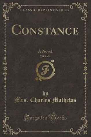 Cover of Constance, Vol. 4 of 4