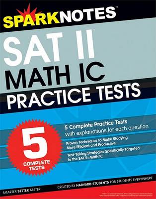 Cover of 5 Practice Tests for the SAT II Math IC (Sparknotes Test Prep)