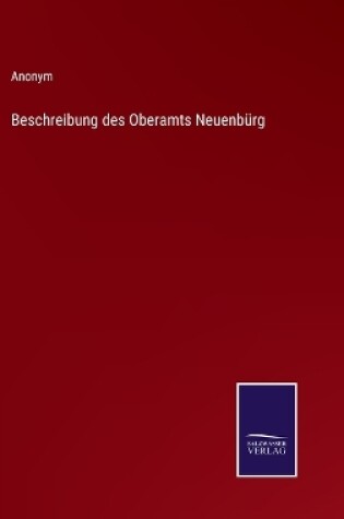 Cover of Beschreibung des Oberamts Neuenbürg