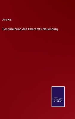 Book cover for Beschreibung des Oberamts Neuenbürg