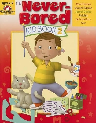 Book cover for The Never-Bored Kid Book 2, Age 6 - 7 Workbook