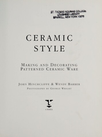 Book cover for Ceramic Style