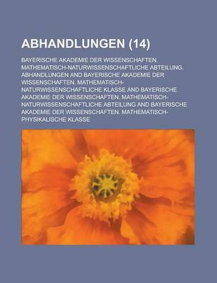 Book cover for Abhandlungen (14 )