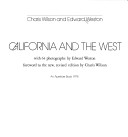 Book cover for Edward Weston Calif