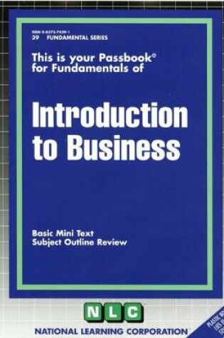 Cover of INTRODUCTION TO BUSINESS