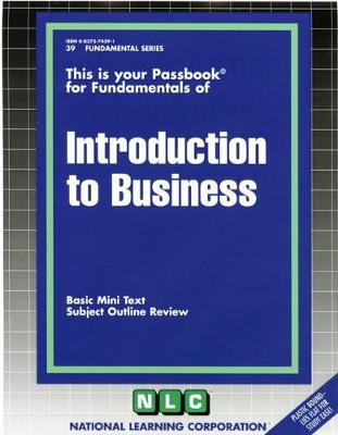 Book cover for INTRODUCTION TO BUSINESS