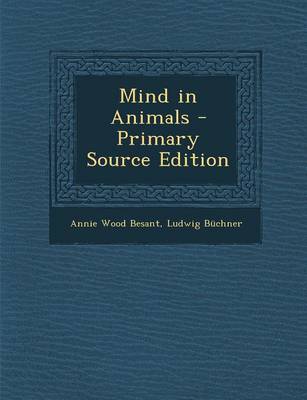 Book cover for Mind in Animals - Primary Source Edition