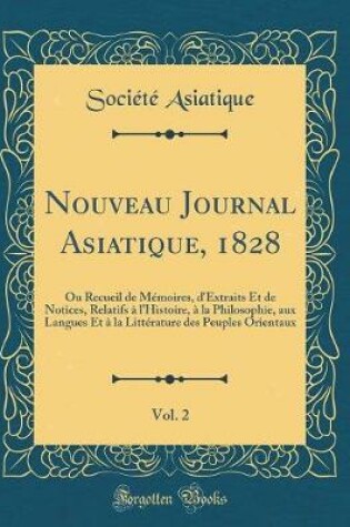 Cover of Nouveau Journal Asiatique, 1828, Vol. 2