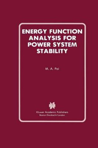 Cover of Energy Function Analysis for Power System Stability