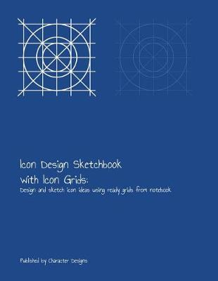 Book cover for Icon Design Sketchbook with Icons Grid