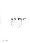 Book cover for Edward Weston