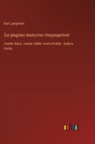 Cover of Zur jüngsten deutschen Vergangenheit