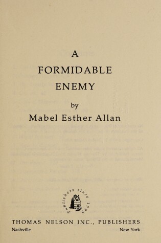 Cover of A Formidable Enemy