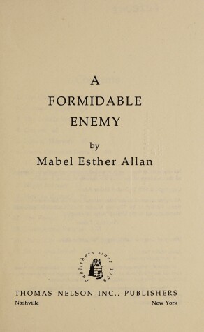 Book cover for A Formidable Enemy