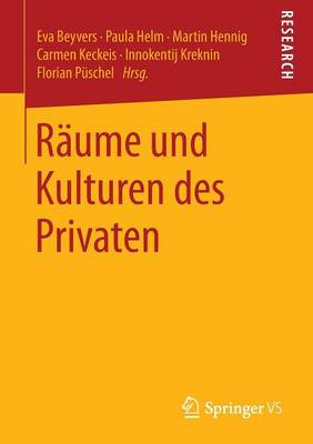 Cover of Raume Und Kulturen Des Privaten