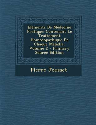 Book cover for Elements de Medecine Pratique