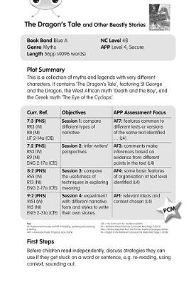 Cover of BC Blue (KS2) A/4B The Dragon's Tale Guided Reading Card