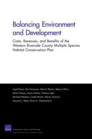 Cover of Balancing Environment and Development
