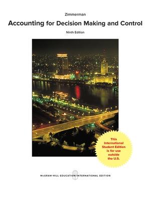 Book cover for Accounting for Decision Making and Control