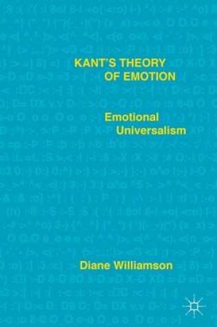 Cover of Kant's Theory of Emotion