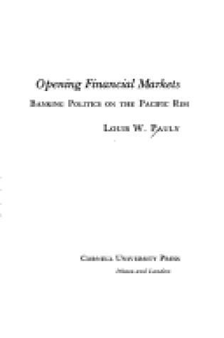 Cover of Opening Financial Markets