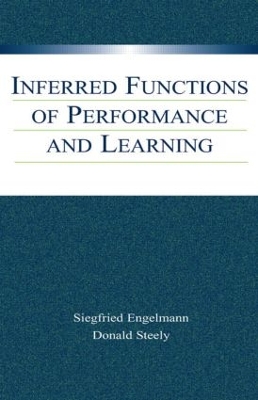 Book cover for Inferred Functions of Performance and Learning