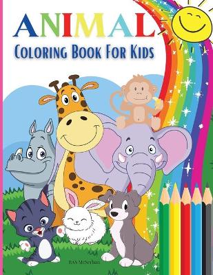 Book cover for ANIMAL Coloring Book For Kids