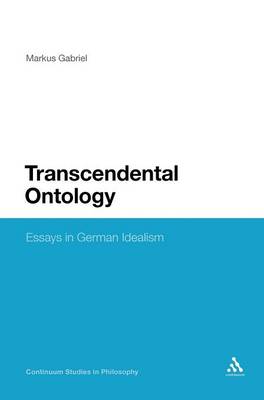 Book cover for Transcendental Ontology