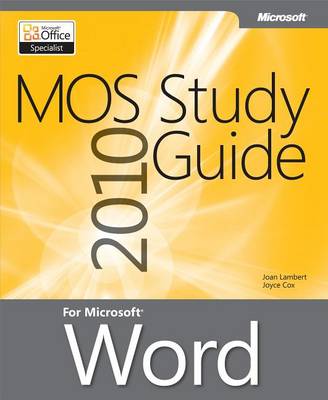 Book cover for Mos 2010 Study Guide for Microsoft Word