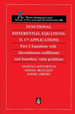 Cover of Functional Differential Equations