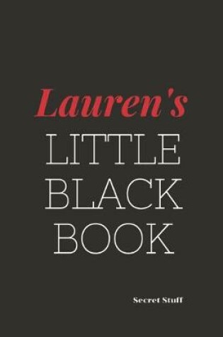 Cover of Lauren's Little Black Book.