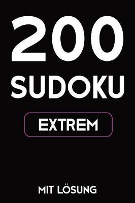 Book cover for 200 Sudoku extrem mit Lösung