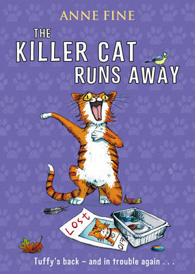 Book cover for The Killer Cat Runs Away