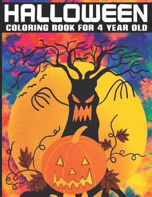 Book cover for Halloween Coloring Book for 4 Year Old