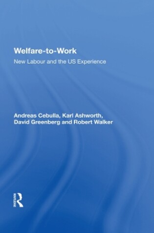 Cover of Welfare-to-Work