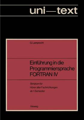 Cover of Einfuhrung in die Programmiersprache FORTRAN