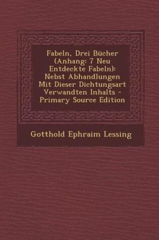 Cover of Fabeln, Drei Bucher (Anhang