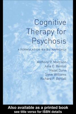 Book cover for Cognitive Therapy for Psychosis