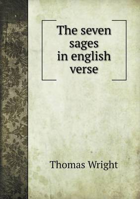 Book cover for The seven sages in english verse