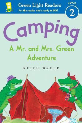 Book cover for Camping: A Mr. and Mrs. Green Adventure: Green Light Readers Level 2