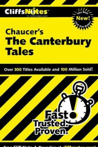 Cover of Cliffsnotes on Chaucer's the Canterbury Tales