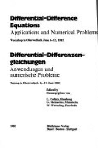 Cover of Differential-Difference Equations/Differential-Differenzengleichungen