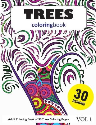 Book cover for Trees Coloring Book