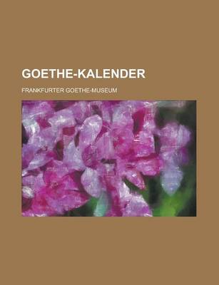 Book cover for Goethe-Kalender