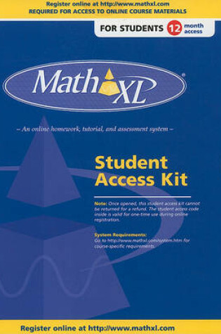 Cover of MathXL for Business Statistics