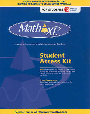 Book cover for MathXL for Business Statistics